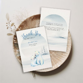 Barly Wait Polar Mamma Bear Unge Pojke Shower Tack Kort