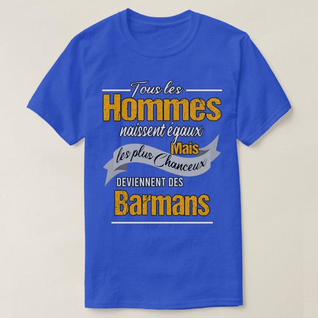 barman cadeau drle pour un barman t shirt (Design framsida)