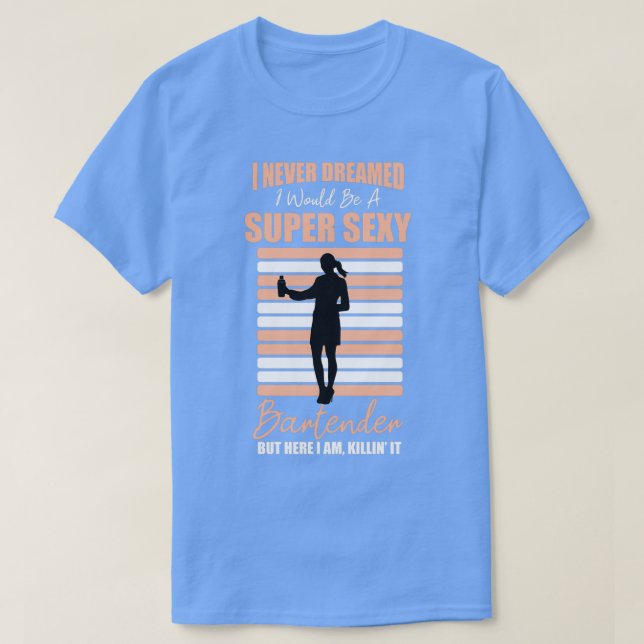 Barman Pub Bartender Pub Flirting Dag 3 T Shirt (Design framsida)