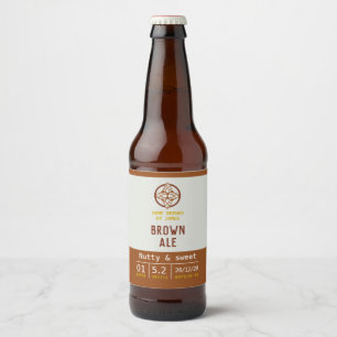 Bärmärkning av Brown Ale flaska Ölflaska Etikett