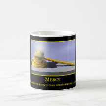 barmhärtig kaffe mugg