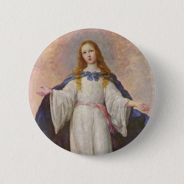 Barmhärtiga Mary knäppas Knapp (Framsida)