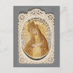 Barmhärtighetens Moder Madonnan i bön ... Vykort