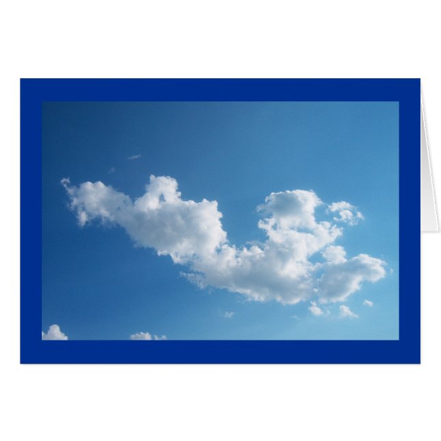 Barmhärtigt molnkort hälsningskort (Framsidan Horizontal)