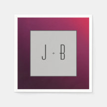 Bärminimalistisk personlig initial pappersservett