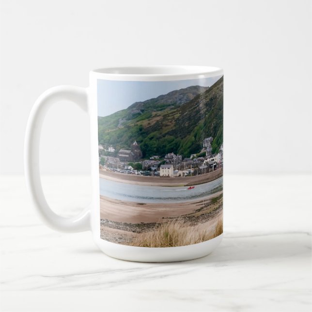 Barmouth och Mawddach Kaffemugg (Vänster)