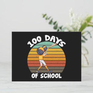 Barn 100 dagar i skolan pojkar 100:e dag baseball inbjudningar