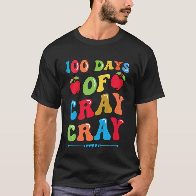 Barn 100 dagar med Cray Cray - Apples och Bokar T Shirt (Framsida)