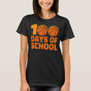 Barn 100 dagar med skolbasket 100 dagar med skolbu t shirt
