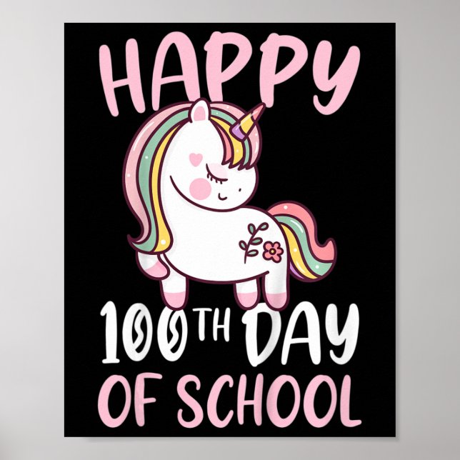 Barn 100 dagar med skolflickor Lycklig 100 dagar i Poster (Framsidan)