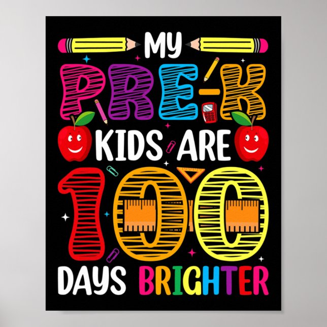 Barn 100 dagar med skollärare i Student Poster (Framsidan)