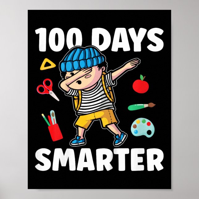 Barn 100 dagar med skolpojkar 100 dagar poster (Framsidan)