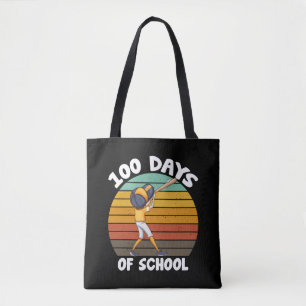 Barn 100 dagar på skolan pojkar 100:e dag baseball tygkasse