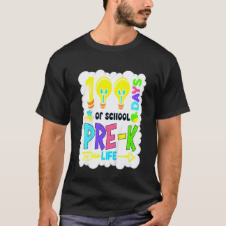 Barn 100:e skoldagen och njuter av det lärarliv t shirt