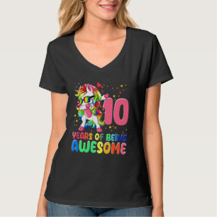 Barn 10 år av att vara Fantastisk 10:e födelsedags T Shirt