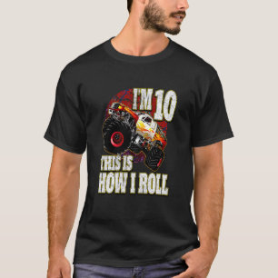 Barn 10 år gammal födelsedagstidning Kärlek Monste T Shirt