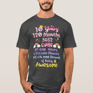 Barn 10 år och 120 månader gamla att vara Fantasti T Shirt