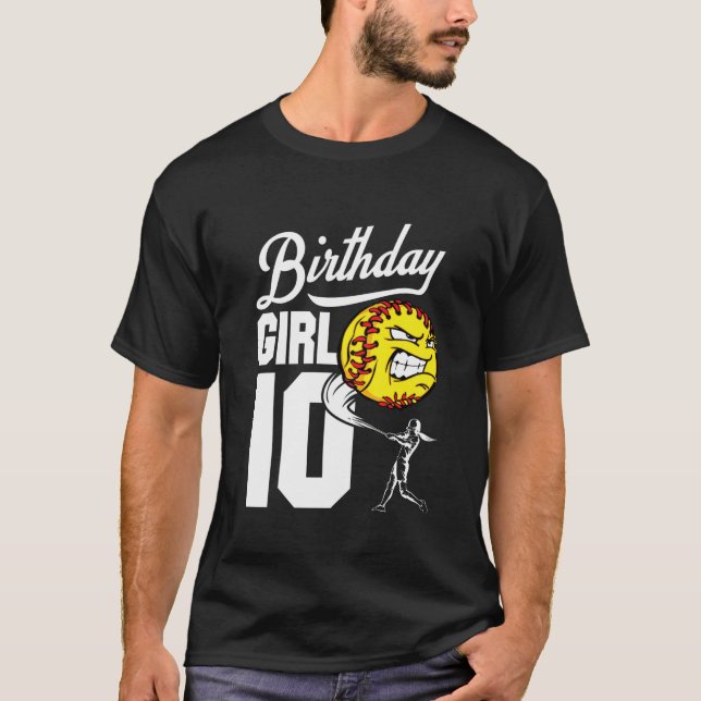 Barn 10 års Födelsedagsfest med gamla programkulor T Shirt (Framsida)