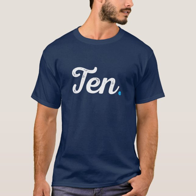 Barn 10:e födelsedag Barn 10:e Roligten T Shirt (Framsida)