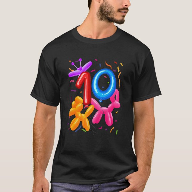 Barn 10:e födelsedag Blegon Animals Blegon Thmet T Shirt (Framsida)