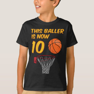 Barn 10:e födelsedag Sketll Ring 10-årig pojke T Shirt