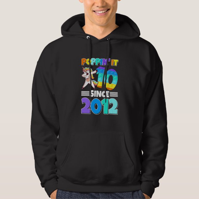 Barn 10:e födelsedagen sedan 2012 Unico Hoodie (Framsida)