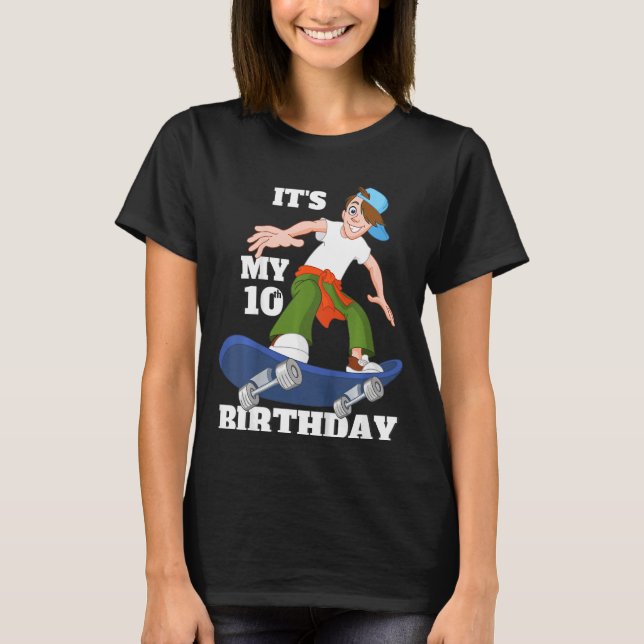 Barn 10:e födelsedagen Tee. Mina 10-åringar T Shirt (Framsida)
