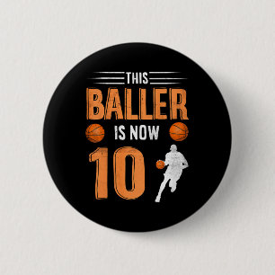 Barn 10:e födelsedagsspelaren Basketball Player De Knapp