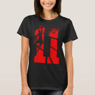 Barn 11 år gammal 11:e basketbollspartiet t shirt