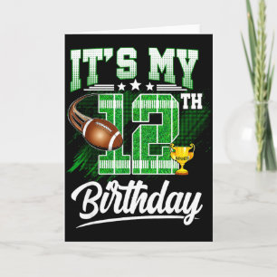 Barn 12 år Det är min 12-årsdag Fotboll Den Kort