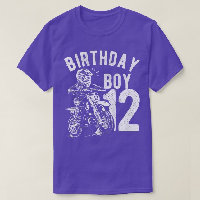 Barn 12 år gammal unge Birthday Boy Dirt Cytor Mot T Shirt (Design framsida)
