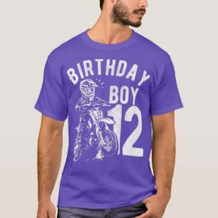 Barn 12 år gammal unge Birthday Boy Dirt Cytor Mot T Shirt