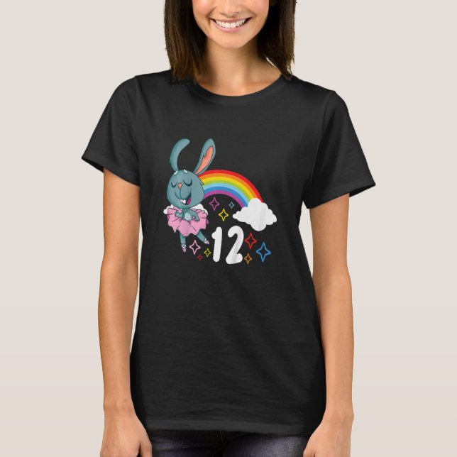 Barn 12 Ballet Ballerina Dance Dancer T Shirt (Framsida)