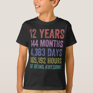 Barn 12:e födelsedag 12 år av Fantastisk-gåva T Shirt