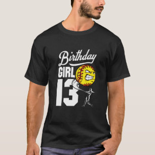 Barn 13 års Födelsedagsfest för gamla softball 13T T Shirt