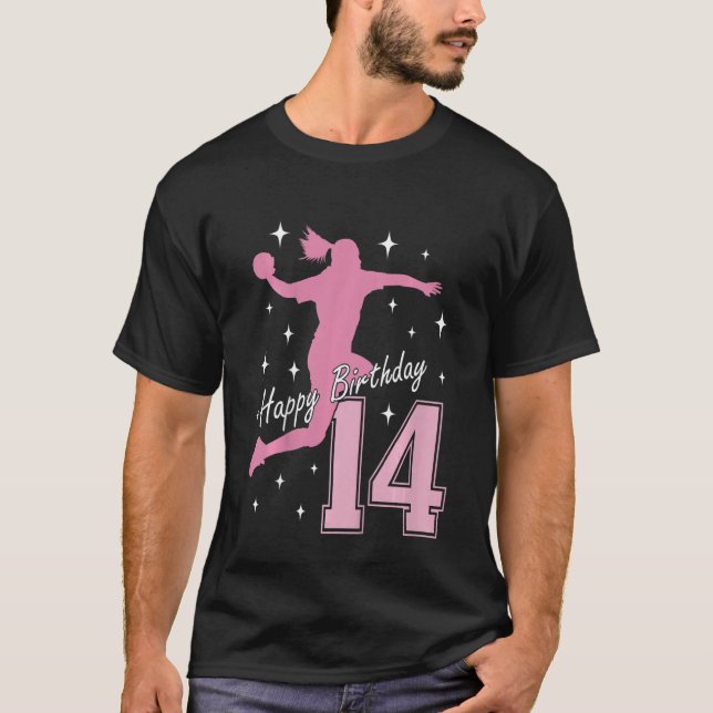 Barn 14:e födelsedag för att spela tjej_1 t shirt (Framsida)