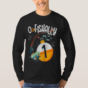 Barn 1:a födelsedag: fisketema för pojkar och flic t shirt