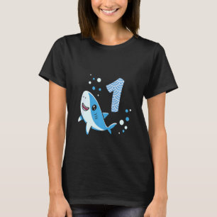 Barn 1:a födelsedag Hajar 1 år gammal Ocean Sha T Shirt