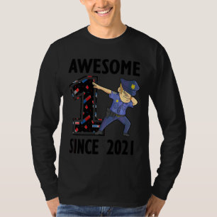 Barn 1:a födelsedag Party Policeman Boy Police Off T Shirt