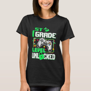 Barn 1:a klassnivå upplåst tillbaka till skolvideo t shirt
