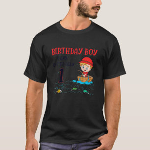 Barn 1 år Gamla småfiskare som fiskar barn T Shirt