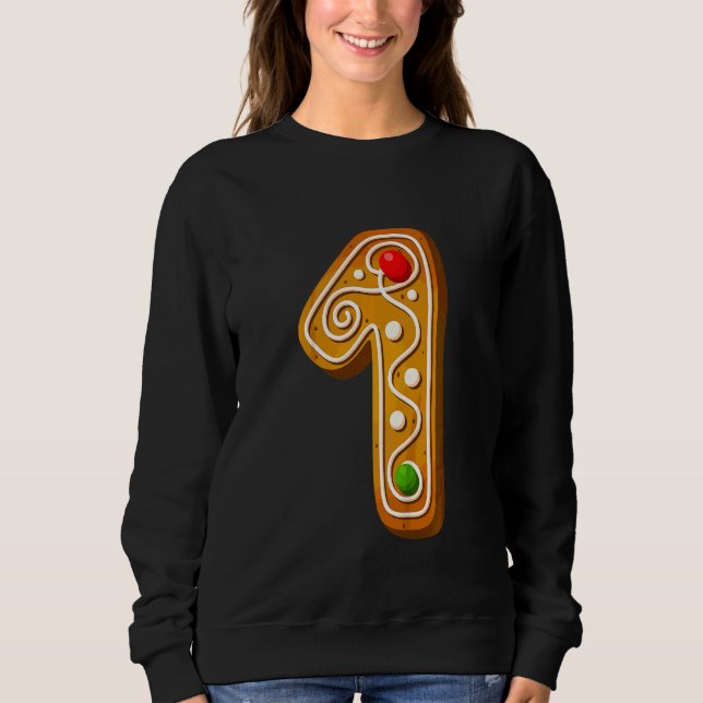 Barn  1 Sötaste versala jul cookie alfabet N T Shirt (Framsida)