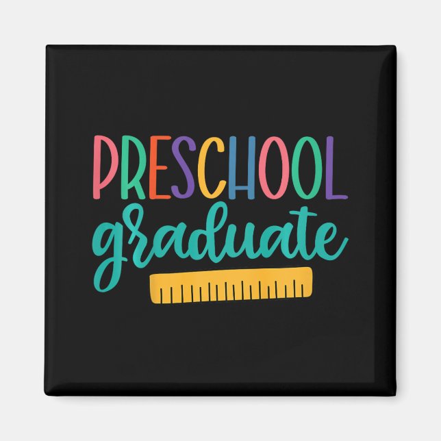 Barn 2023 Prek Student Preschool Boys, förra dagen Magnet (Framsidan)