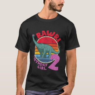 Barn 2:a födelsedag I Rawr! Brachiosaurus I Fam T Shirt