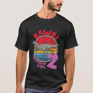 Barn 2:a födelsedag I Rawr! Velociraptor I Fami T Shirt