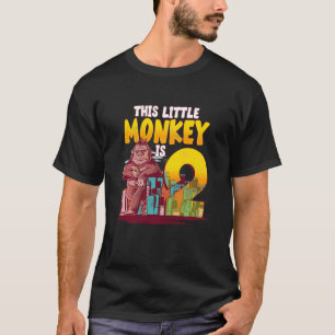 Barn 2:a födelsedag Safari Den lilla apan T Shirt