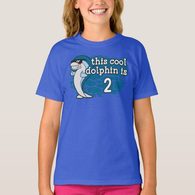Barn 2: a födelsedagen Den här Coolan är Dolphin t Shirt (Framsida)