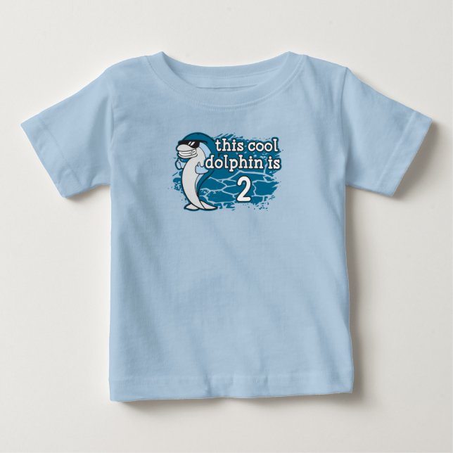 Barn 2: a födelsedagen Den här Coolan är Dolphin t T Shirt (Framsida)
