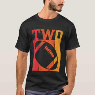 Barn 2:a födelsedagsbojor 2:a året gammal fotboll t shirt