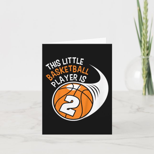 Barn 2:a födelsedagspressen Basketboll Idrol 2 år  Kort (Framsida)